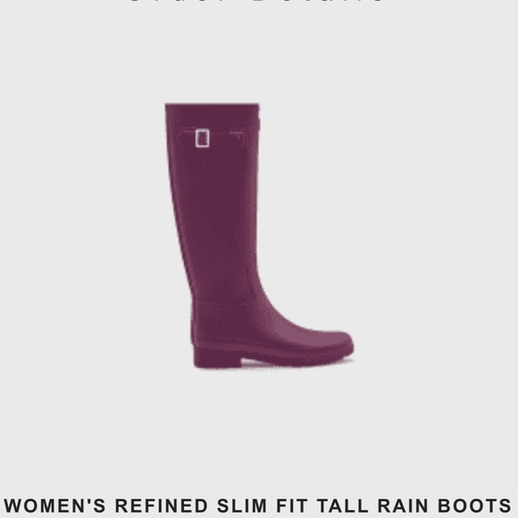 hunter slim fit rain boots